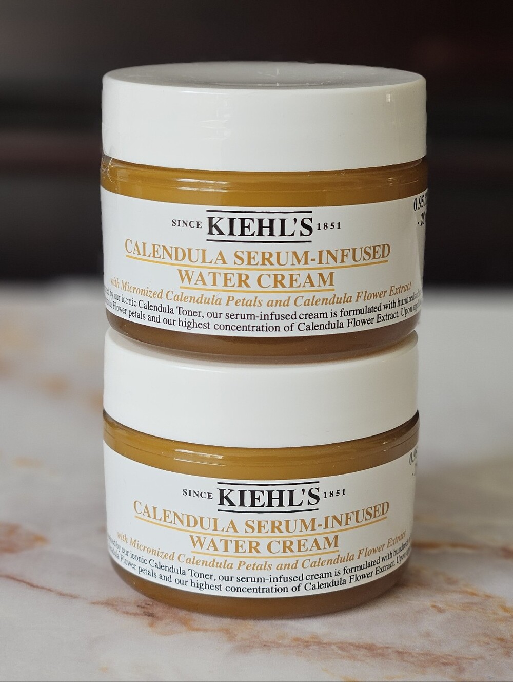 Kiehl's Calendula Serum-Infused Water Cream - 2x - 0.95oz 28ml